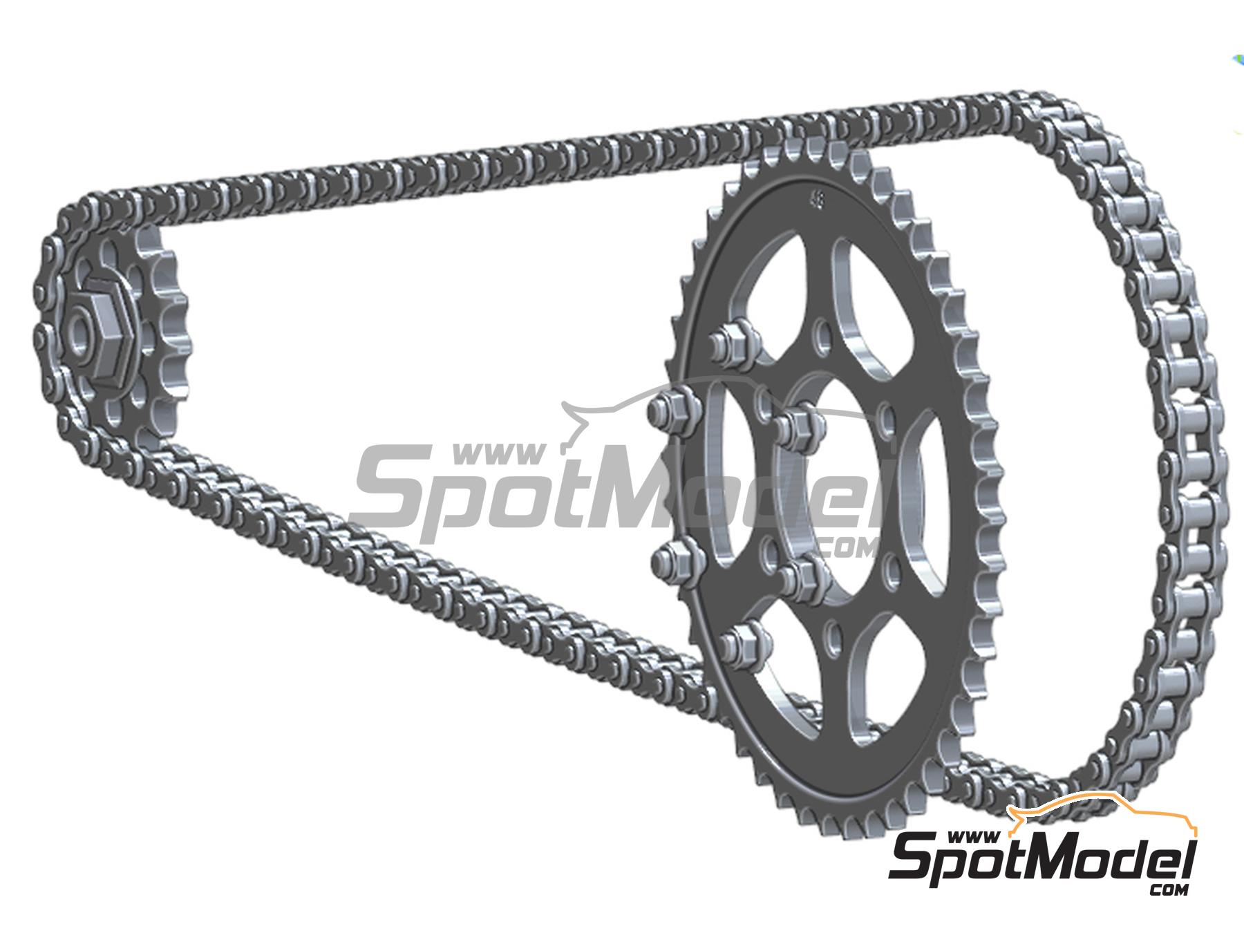 Fat Frog Models DE12018: Chain set 1/12 scale - Kawasaki Ninja ZX